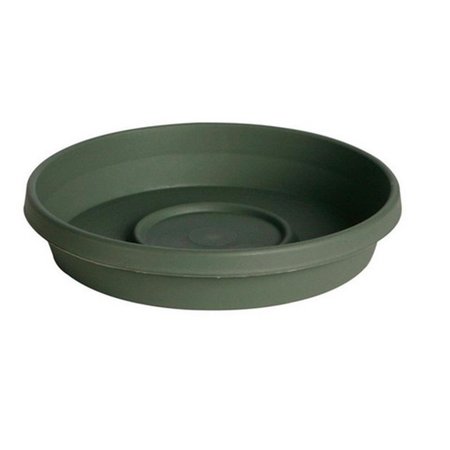 GARDENGEAR 51412 12 in. Dia.  11 x 2 x 11 in. Ceramic Thyme Green Terratray GA156929